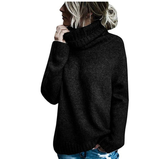 EB | Rollkragenpullover Dickstrick Lockere Passform Weich und Komfortabel