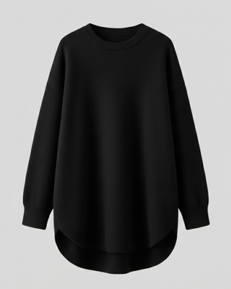 EB | Pullover - Damen Herbst Mid-Length Oversized Pullover