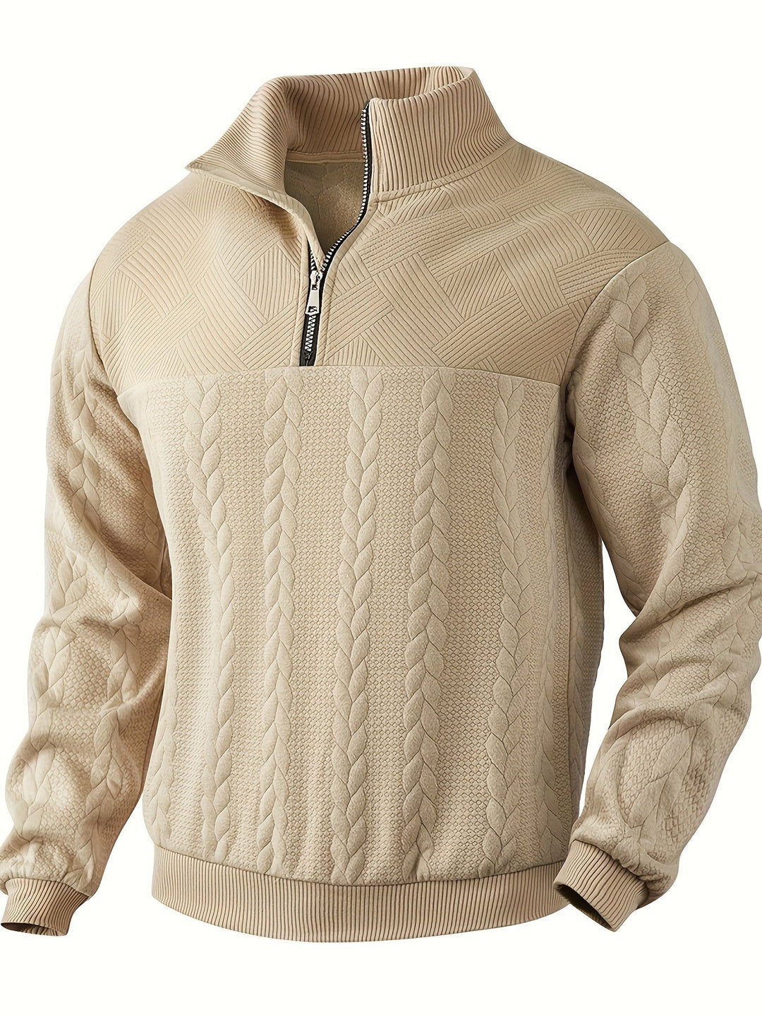 EB | Vintage Herrenpullover mit Reißverschluss