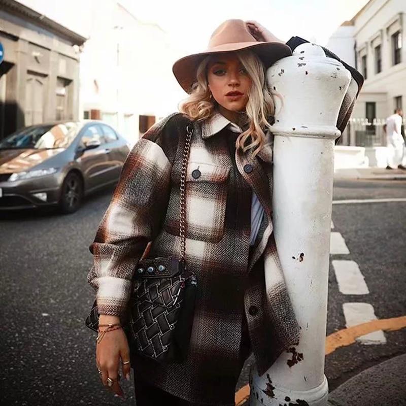 EB | Vintage Mid Coat für Frauen - Stilvoll und Lässig