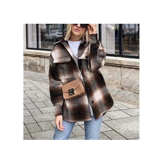EB | Vintage Mid Coat für Frauen - Stilvoll und Lässig