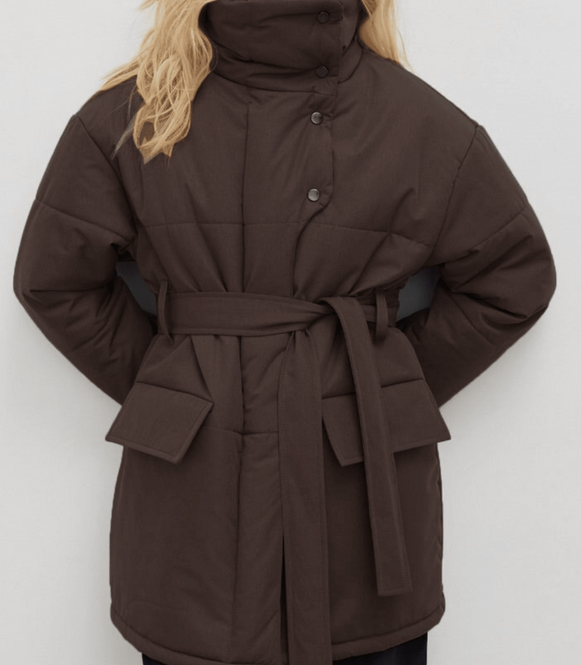 EB | Puffer-Bürojacke mit Gürtel Zuzanna