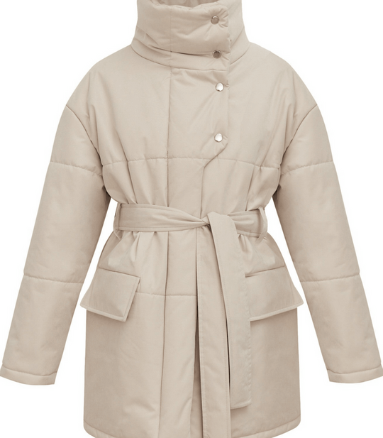 EB | Puffer-Bürojacke mit Gürtel Zuzanna