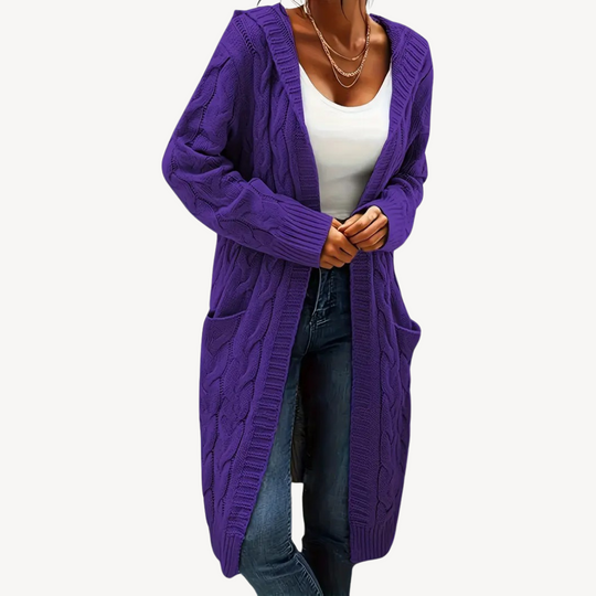EB | Kabelstrick Kapuzencardigan