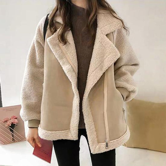 EB | Longline Wildleder Wintermantel