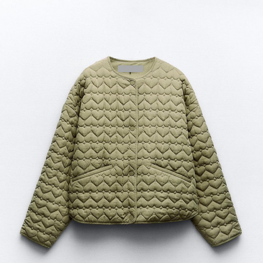 EB | Gefütterte Jacke mit Herzmotiv