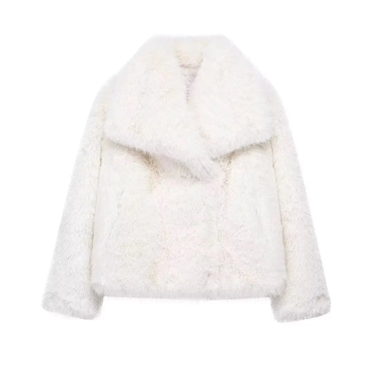 EB | Warme Pelzjacke Für Damen In Stilvollem Design