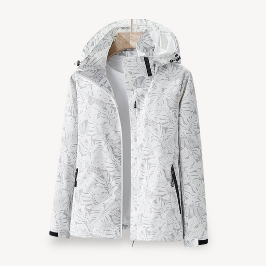 EB | Blätterdruck Wasserdichte Jacke für Frauen