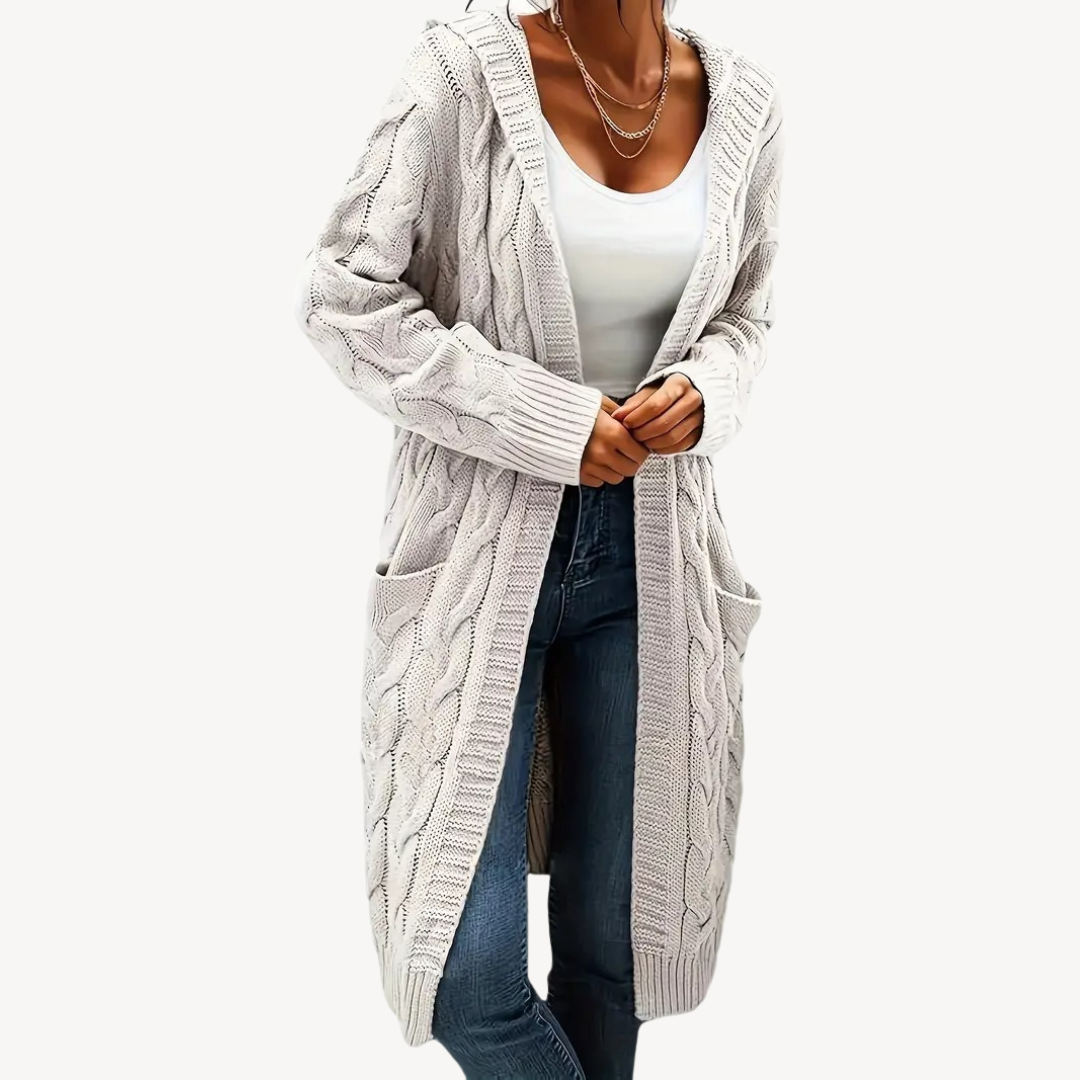 EB | Kabelstrick Kapuzencardigan