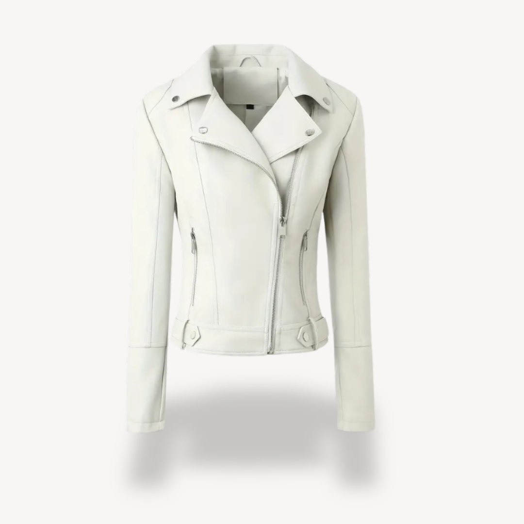 EB | Fake-Leder Bikerjacke für Frauen