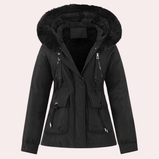 EB | Damen Winterjacke mit Kapuze und Warmfutter