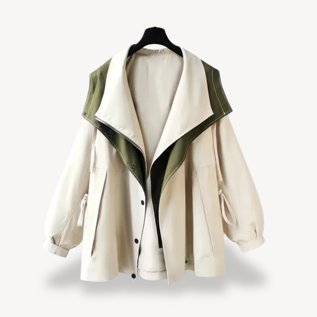 EB | Colorblock Trenchcoat für Frauen