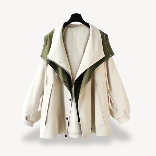 EB | Colorblock Trenchcoat für Frauen