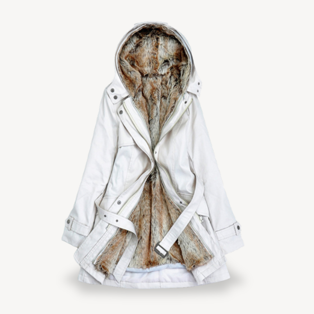EB | Damen Parka-Jacke mit Kunstfellfutter