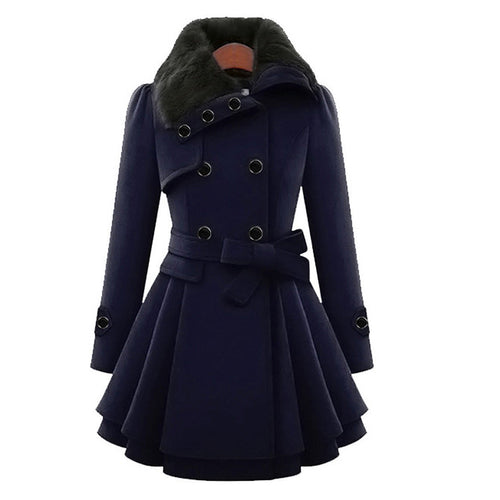 EB | Warmer und Langer Damen Wintermantel