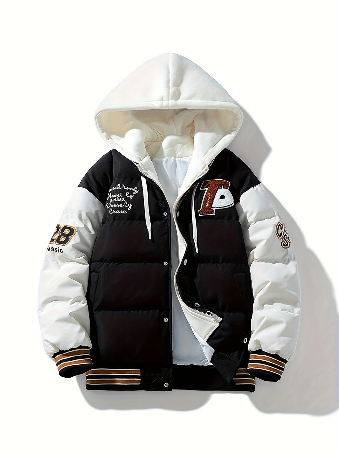 EB | Warme Herren-Pufferjacke mit Kapuze