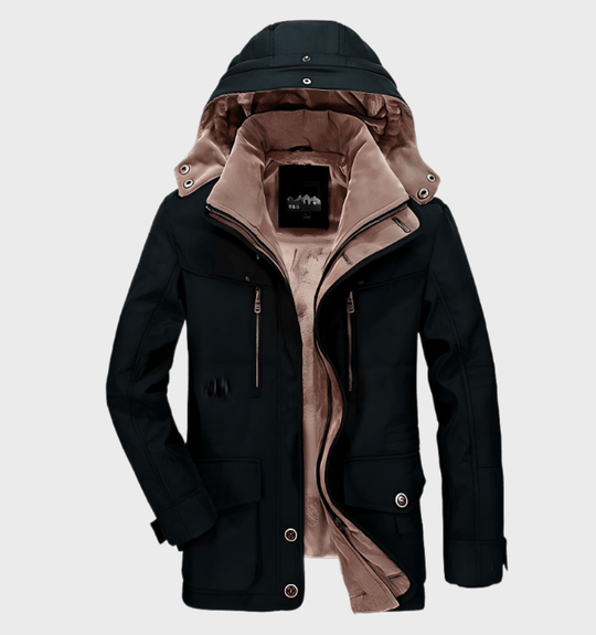 EB | Warme Herren Winterjacke mit Kapuze