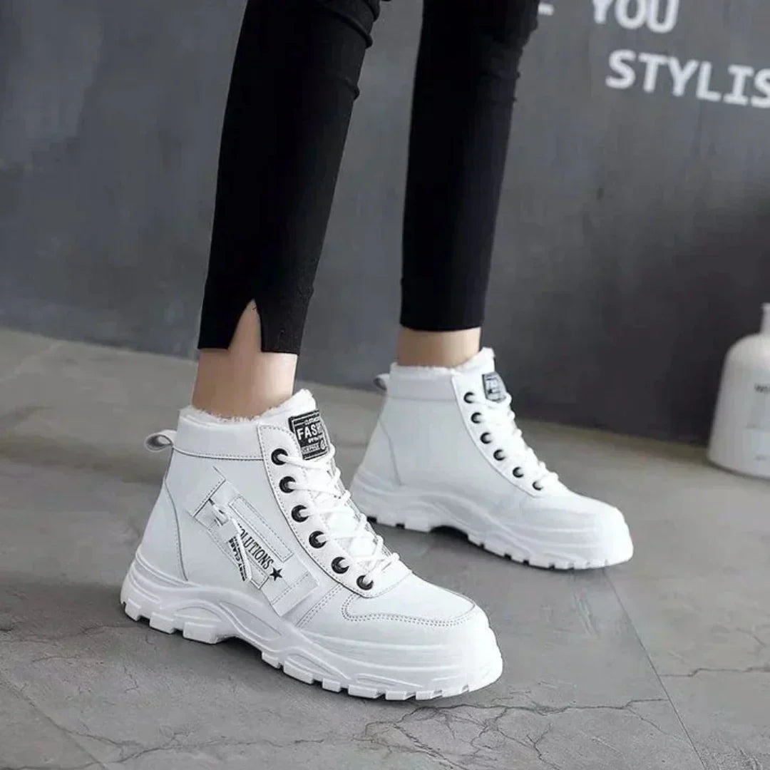 Warme Weiche Elegante Winter Damen Langlebige Stiefelette EB