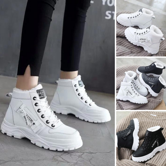 Warme Weiche Elegante Winter Damen Langlebige Stiefelette EB