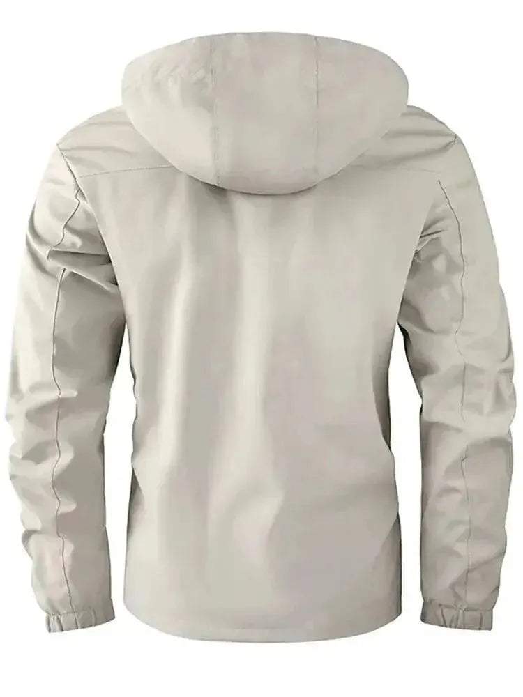 EB | Wasserdichte Kapuzen Herren Windbreaker Jacke