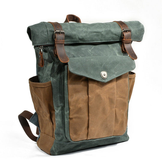 EB | Canvas Rolltop Rucksack Lundastyle Nachhaltig und Stilvoll für Abenteurer