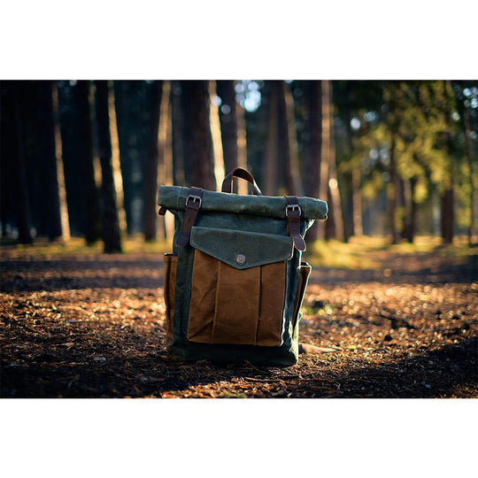 EB | Canvas Rolltop Rucksack Lundastyle Nachhaltig und Stilvoll für Abenteurer