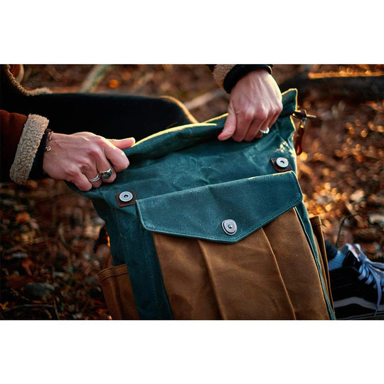EB | Canvas Rolltop Rucksack Lundastyle Nachhaltig und Stilvoll für Abenteurer
