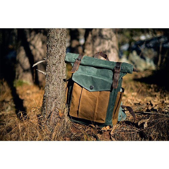 EB | Canvas Rolltop Rucksack Lundastyle Nachhaltig und Stilvoll für Abenteurer