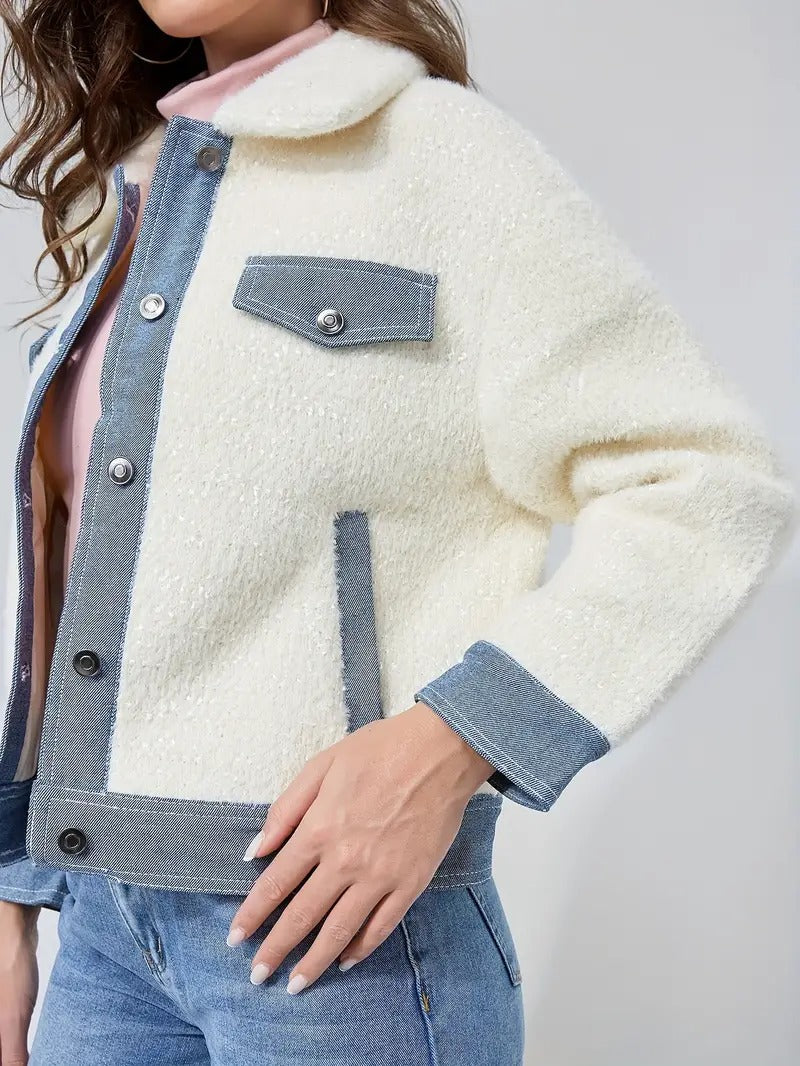 EB | Umgekehrte Denimjacke für Damen Marry