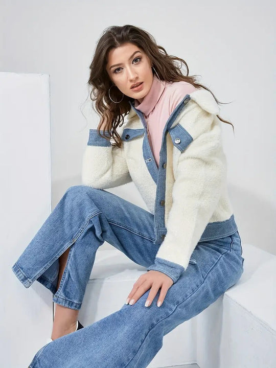 EB | Umgekehrte Denimjacke für Damen Marry