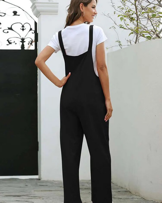 EB | Weiß Latzhose Damen Lässig