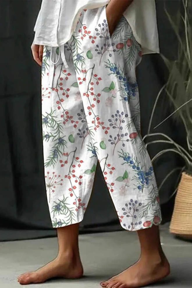 EB | Lässig Einzigartig Bedruckte Knopf-Taschen-Hose