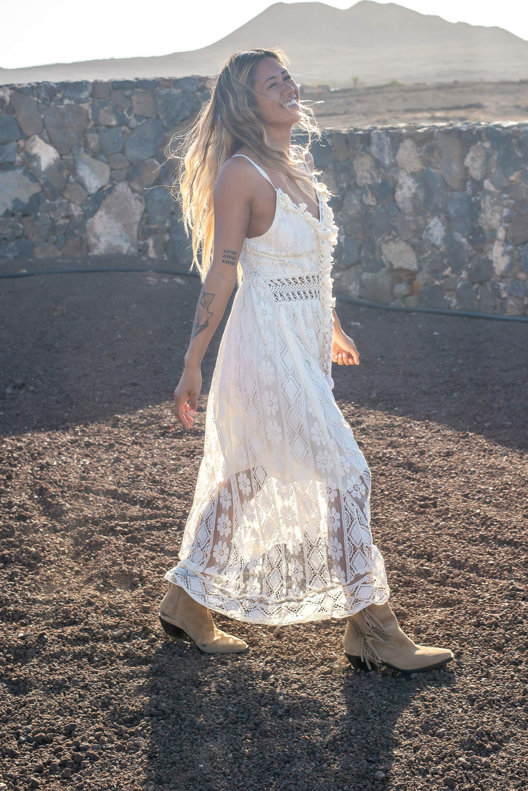 EB | Elegantes Kleid Im Boho-Stil