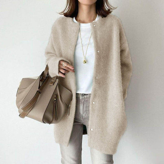 EB | Langärmelige Strickjacke mit Knöpfen
