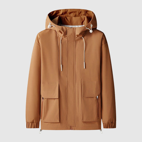 EB | Winddichte Männerjacke mit Kapuze und Reißverschlüssen