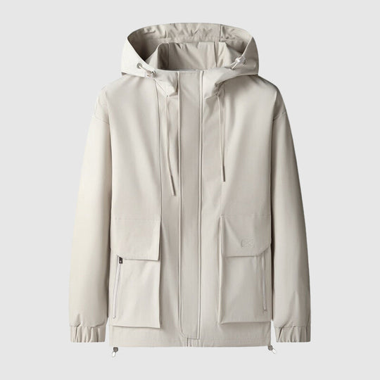 EB | Winddichte Männerjacke mit Kapuze und Reißverschlüssen