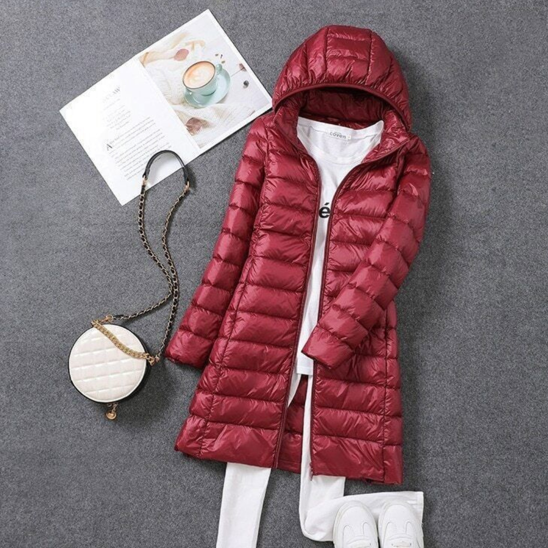 EB | Lang Daunenjacke - Schön Warm & Stilvoll