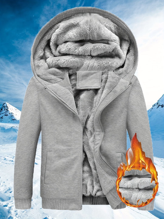 EB | Winter warme Fleecejacke mit Kapuze