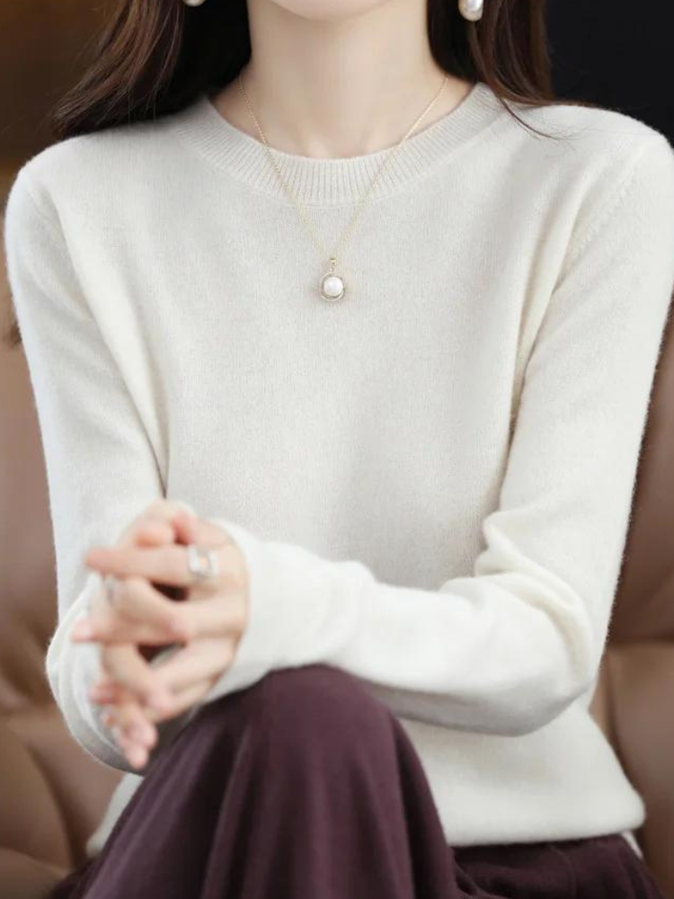 EB | Pullover - Stylischer weicher Langarm-Strickpullover