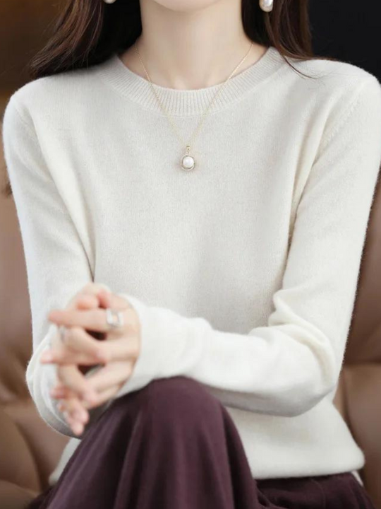 EB | Pullover - Stylischer weicher Langarm-Strickpullover