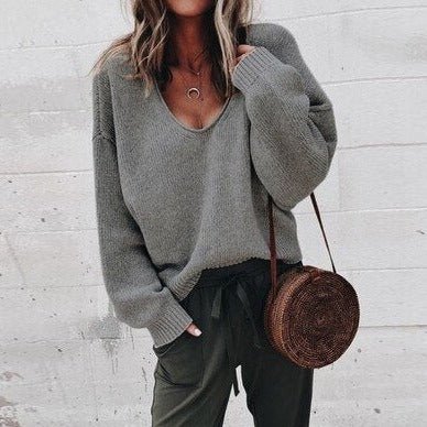 EB | Lässiges V-Ausschnitt Sweatshirt