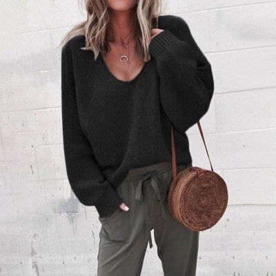 EB | Lässiges V-Ausschnitt Sweatshirt