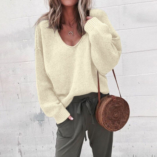 EB | Lässiges V-Ausschnitt Sweatshirt