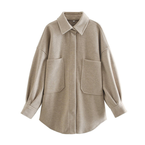 EB | Oversized Übergangsjacke mit Großen Taschen für Damen
