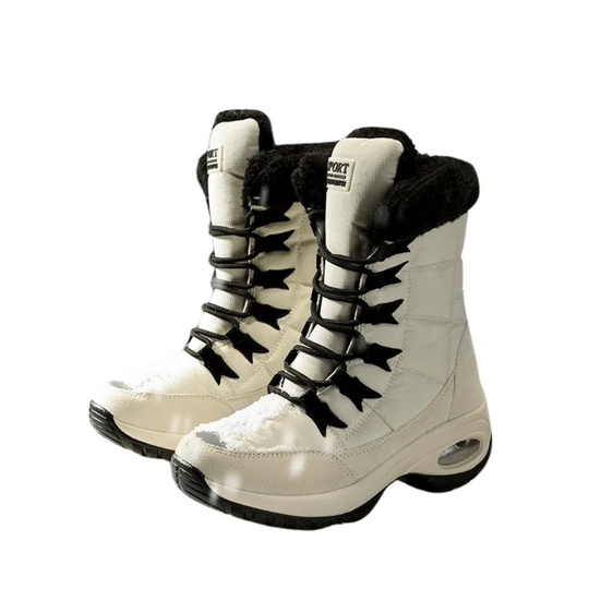 Wasserdichte Damen Schneestiefel bis zur Mitte der Waden EB