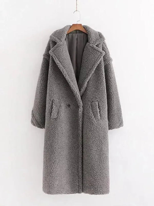 EB | Damen Warmer Fell Wollmantel