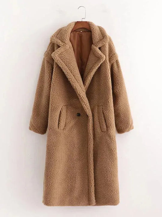 EB | Damen Warmer Fell Wollmantel
