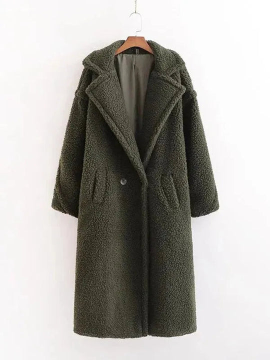 EB | Damen Warmer Fell Wollmantel