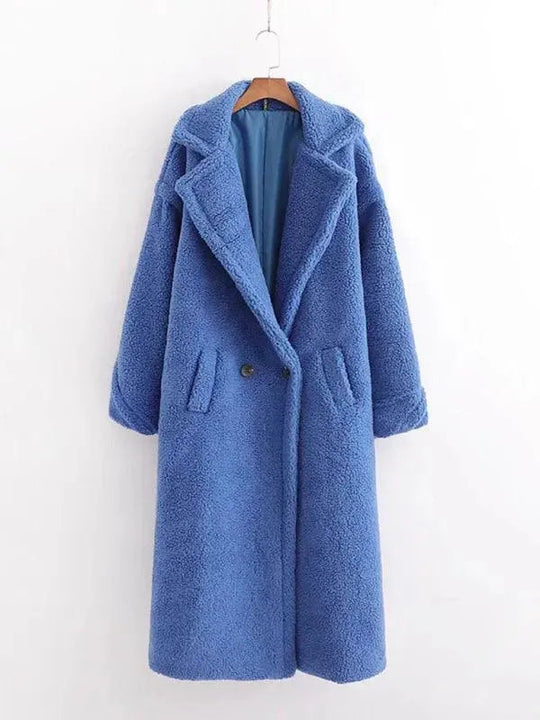 EB | Damen Warmer Fell Wollmantel