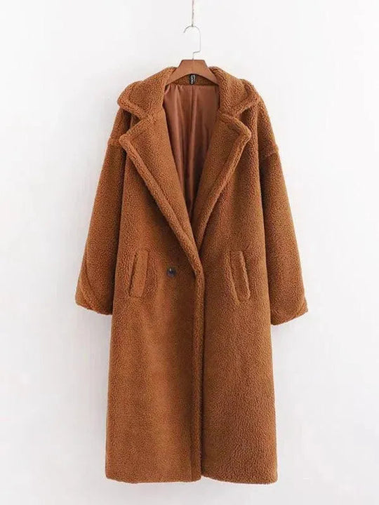 EB | Damen Warmer Fell Wollmantel